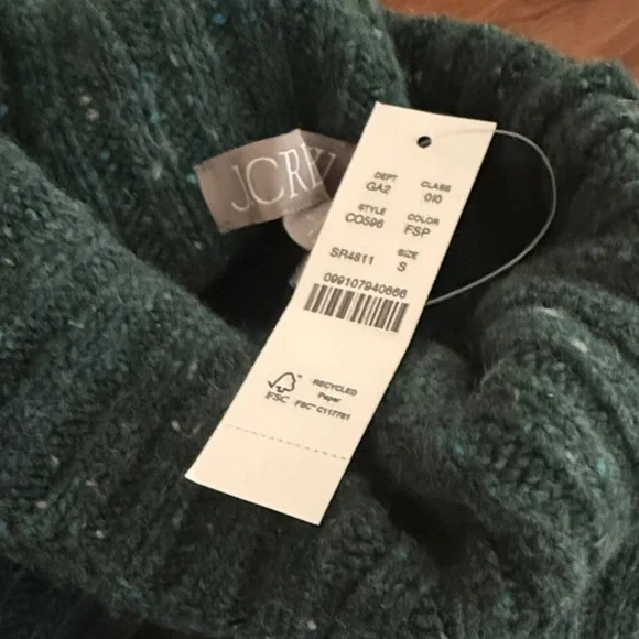 Ribbed turtleneck sweater in donegal wool blend - Picture 5 of 5